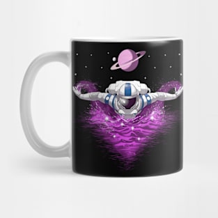 Space Astronaut Swimming Mug